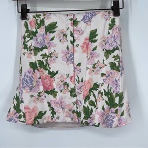 Zara NEW Cream Rose Floral Print Corset Top